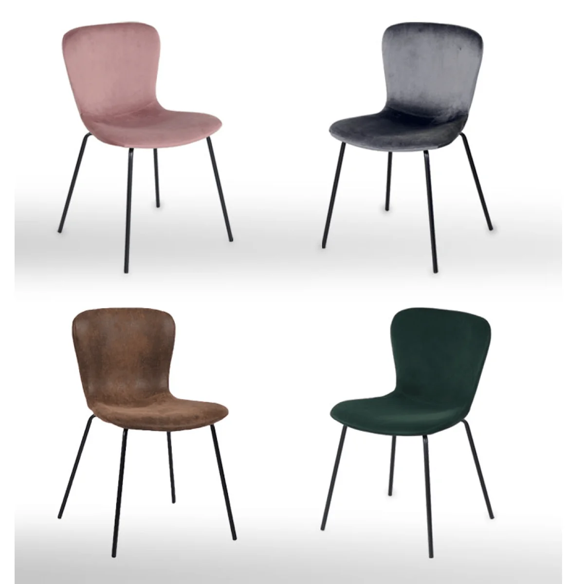 Artisan Koziello PU Velvet Dining Chair Crafted