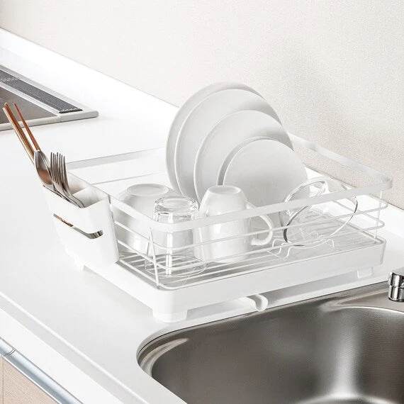 Quality DISH DRAINER DOUBLE COATING 1TIER-WIDE WH Exclusive