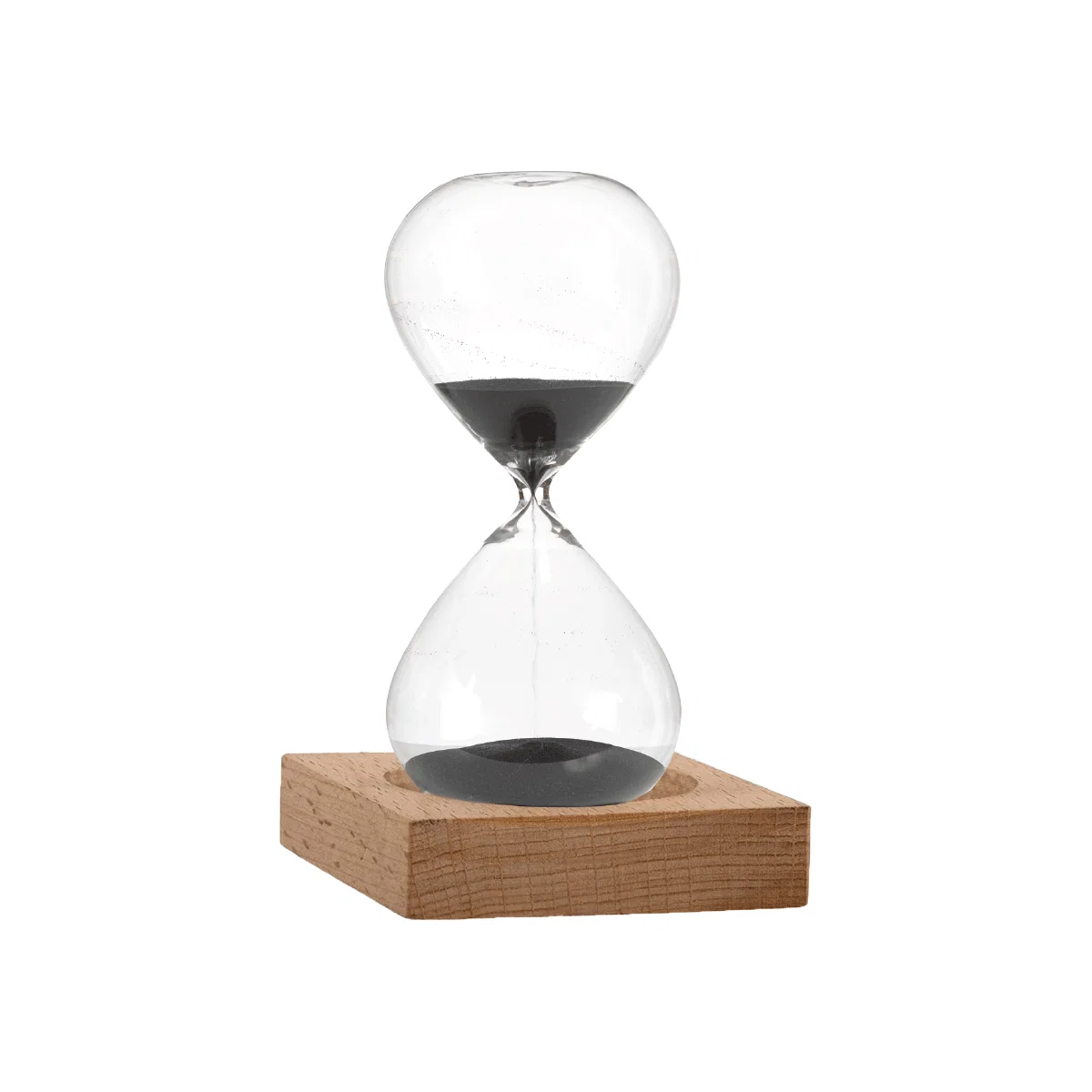 Clean Hourglass On Wood Base 8×16 Original
