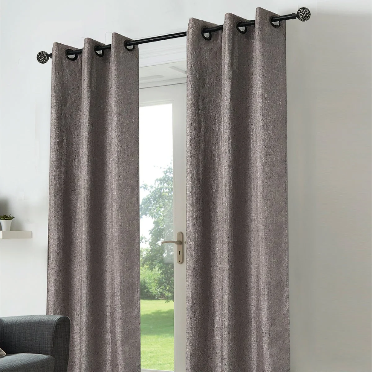 Proven Harper – 2 Pk Grommet Top Panels 52×84 Faux Detailed