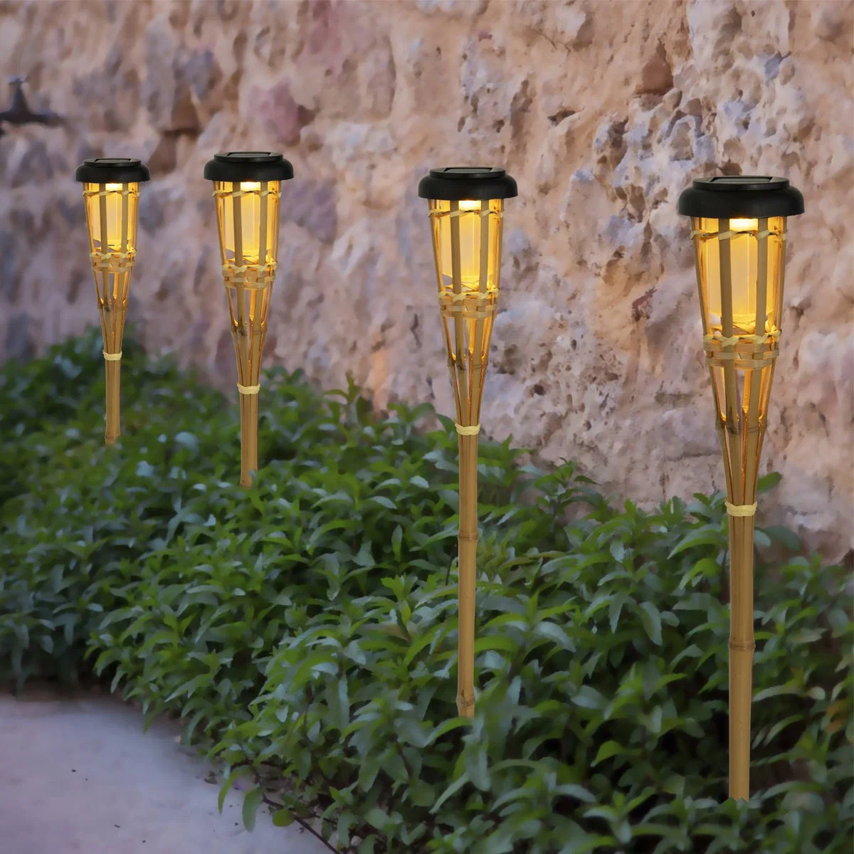 Trendy Bamboo Solar Path Light 8.5 58 Minimalist