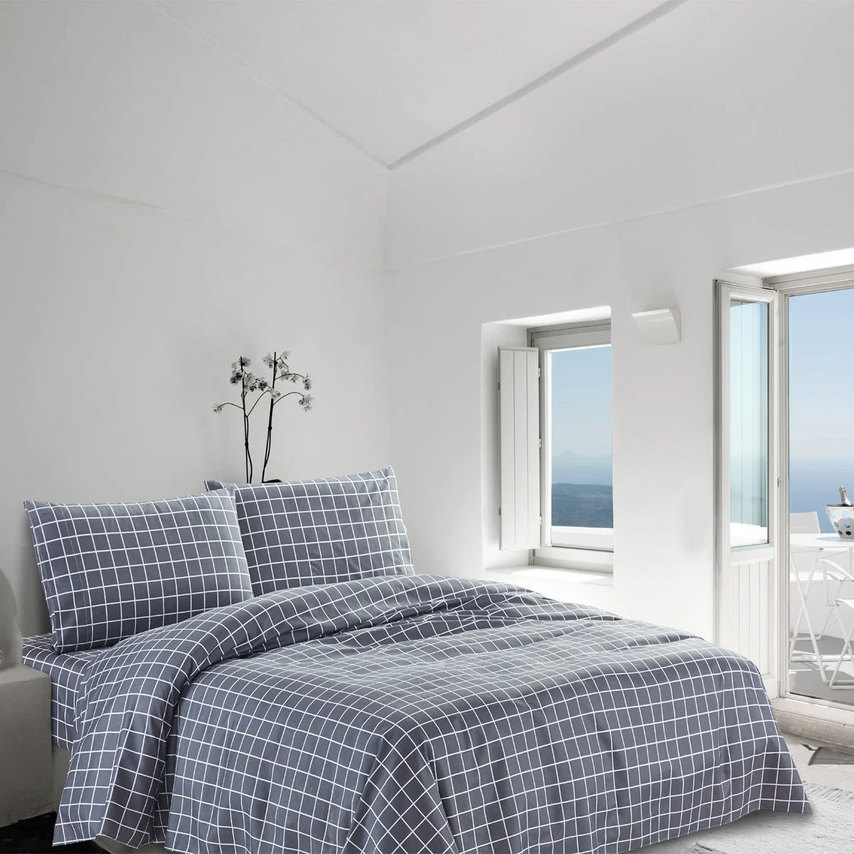 Practical Percy – Sheet Set Plaid Microfiber Easy-to-Use