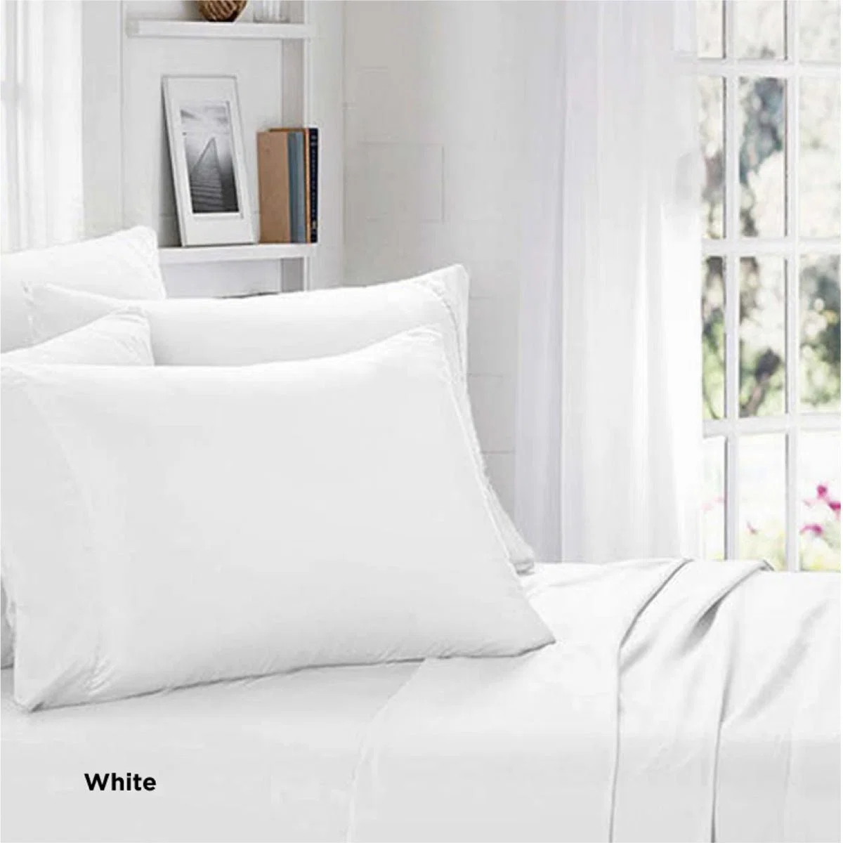 Selected Organic Cotton White Duvet Cover Set Elite