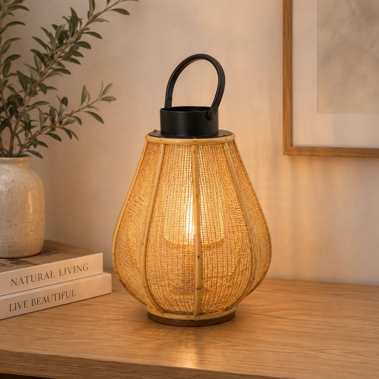 Modern Wooden Lantern 22x22x30.5 High-Performance