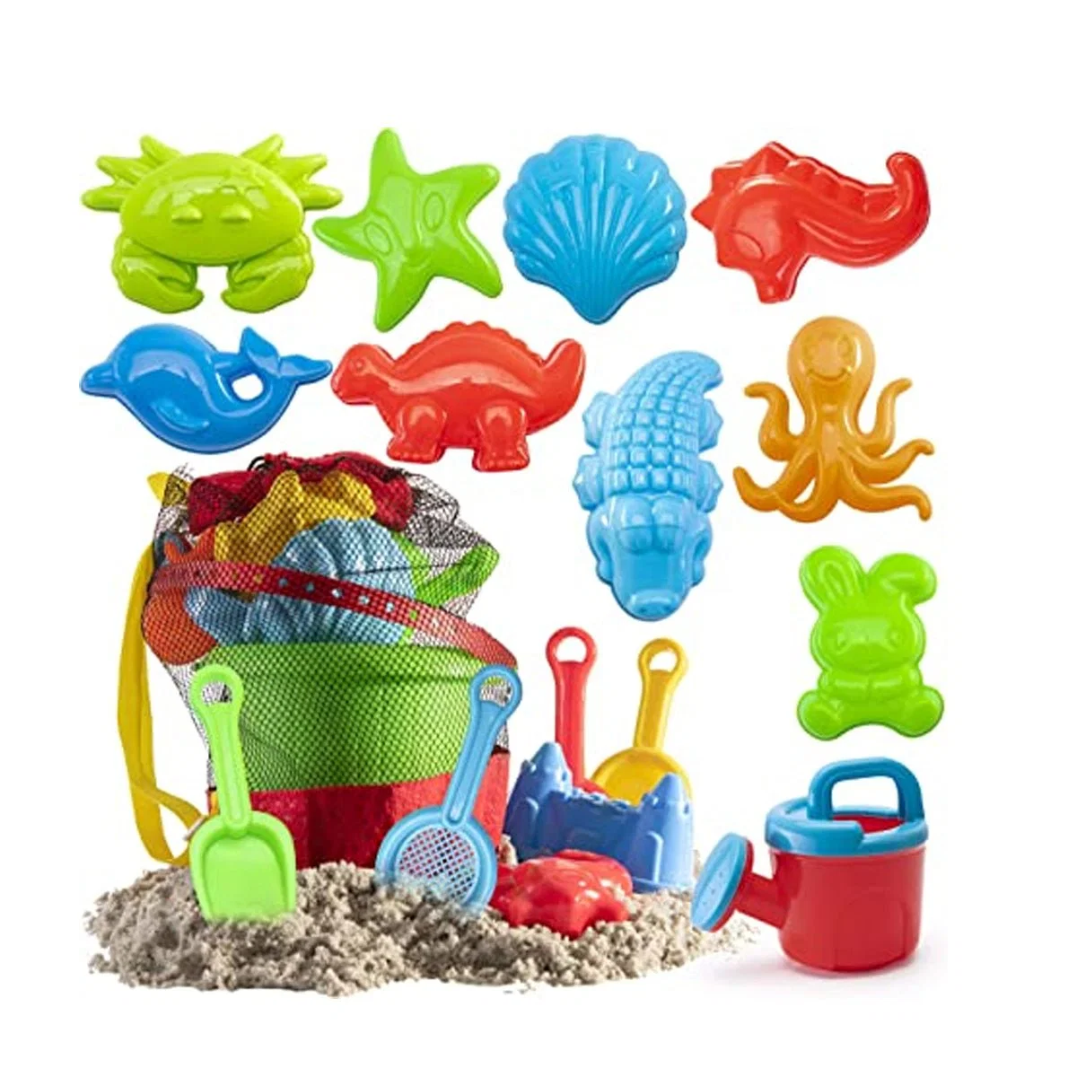 Genuine Beach Sprinkler Bucket Game Set Flexible