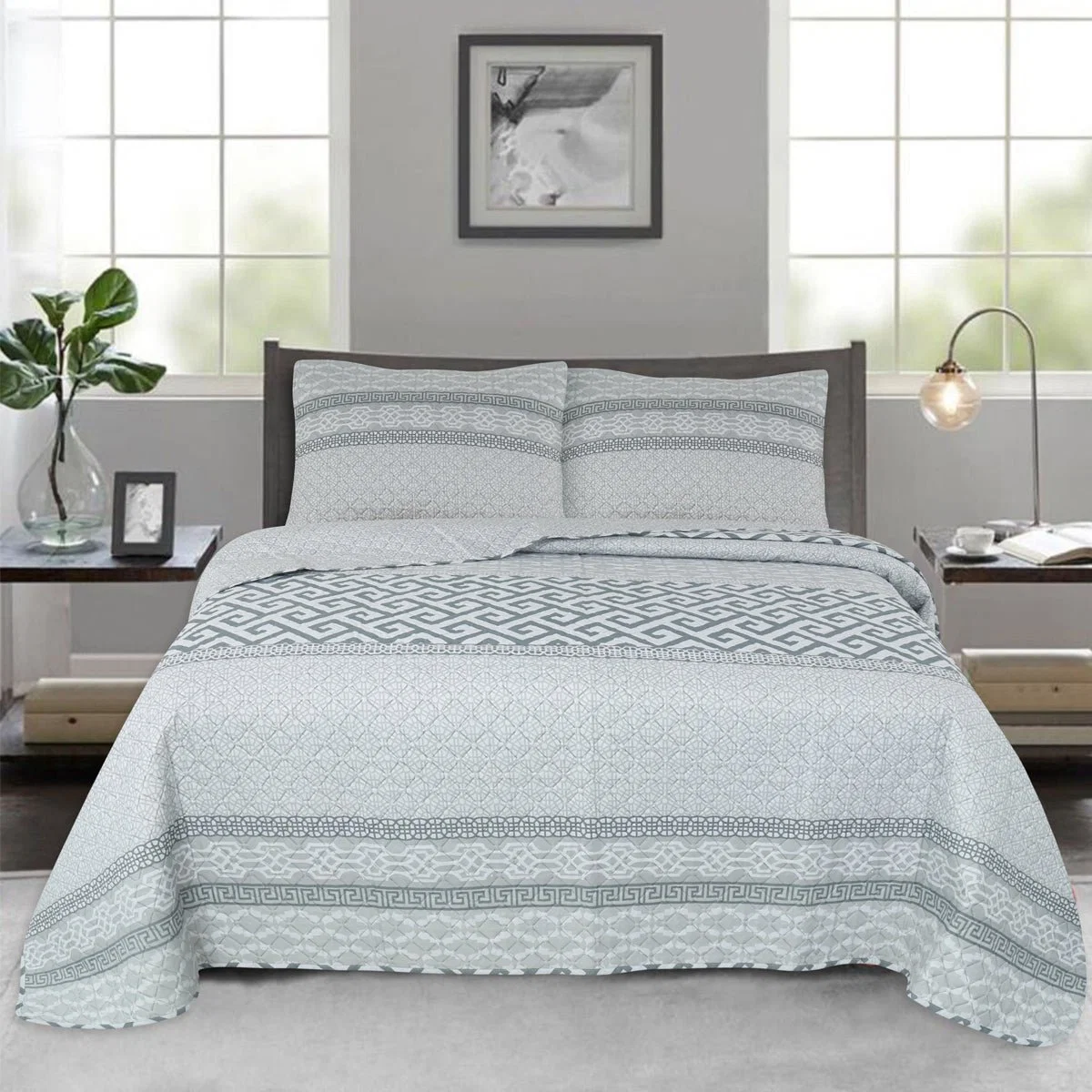 Secure Seville – Quilt Grey Geo Functional