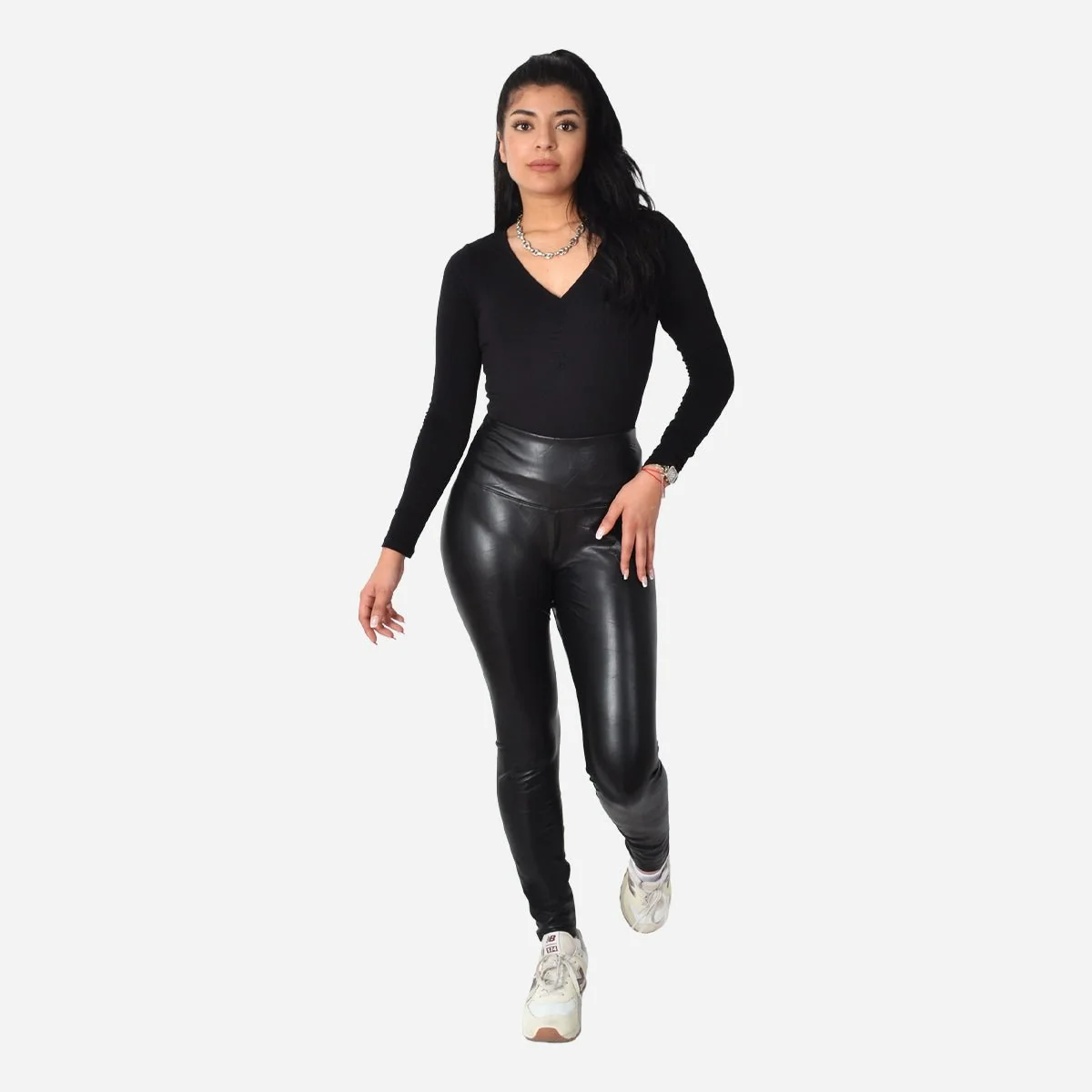 Sophisticated Faux Leather Skinny Pants Long-Lasting