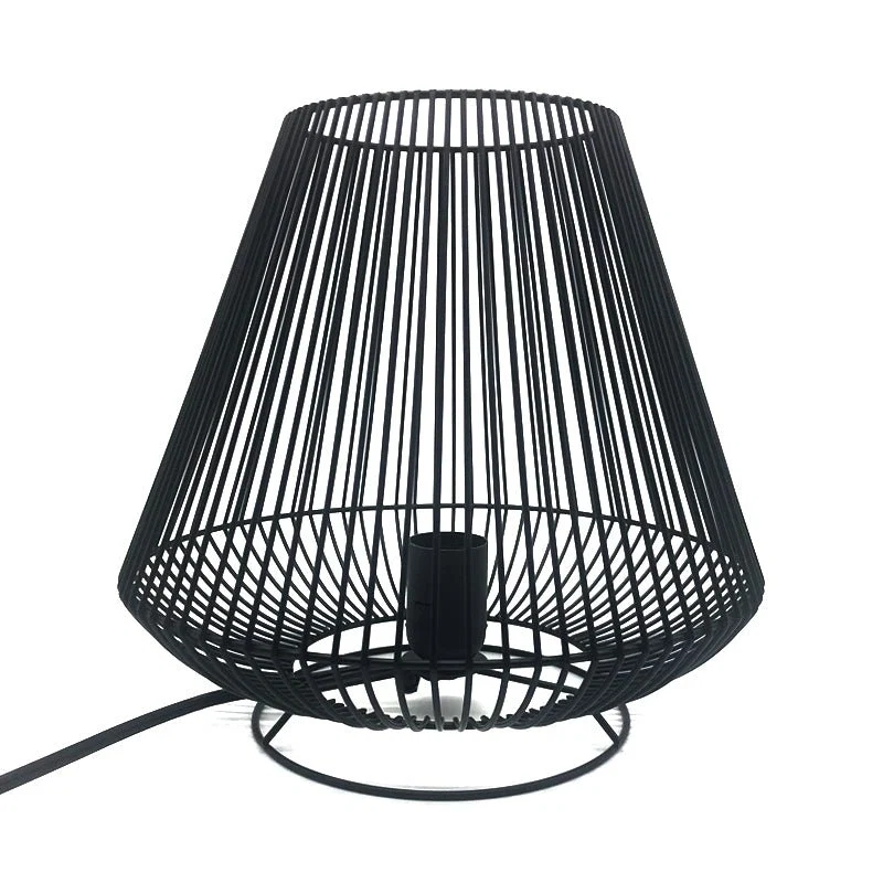 Responsible Black Metal Wire Lamp Cone Verified
