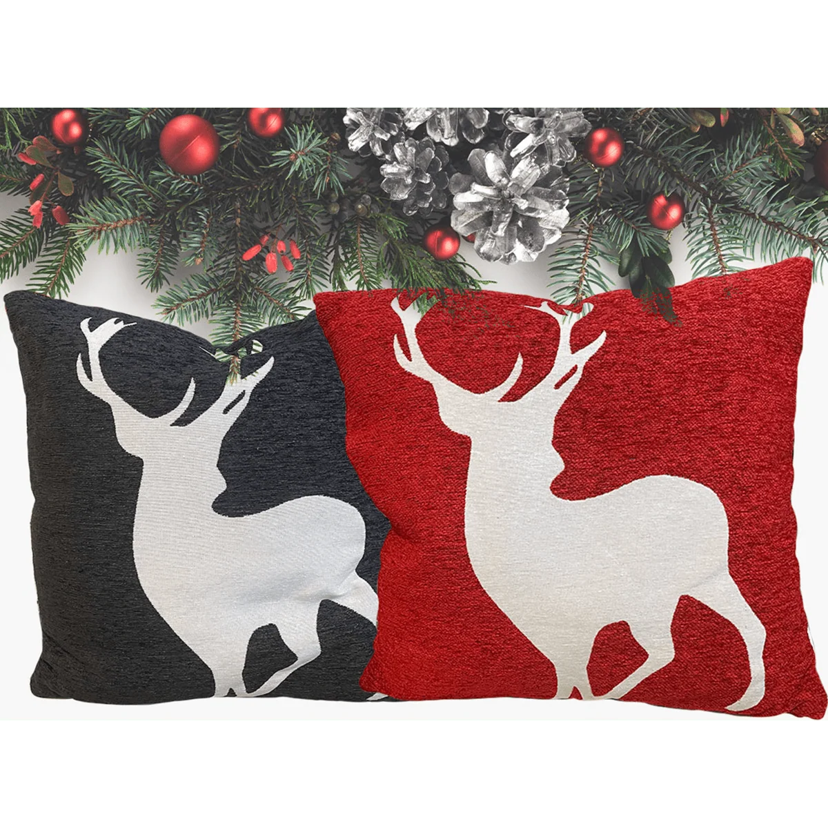 Smooth Deer Chenille Cushion Sophisticated