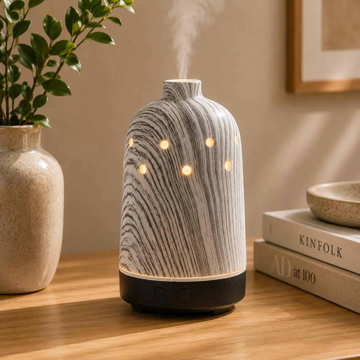 Natural Aroma Diffuser White Black Grey Artisan