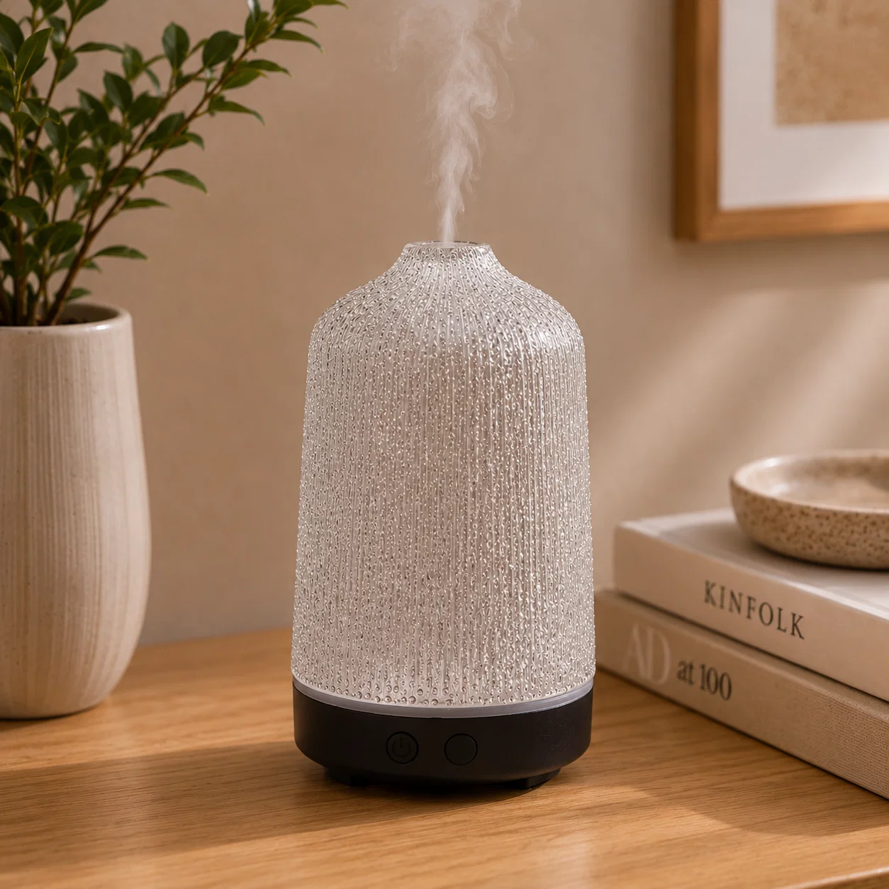 Crafted Aroma Diffuser Silver Black High-Grade