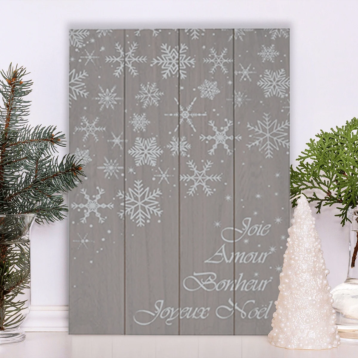Breathable Snowflake Art Mural Prestigious