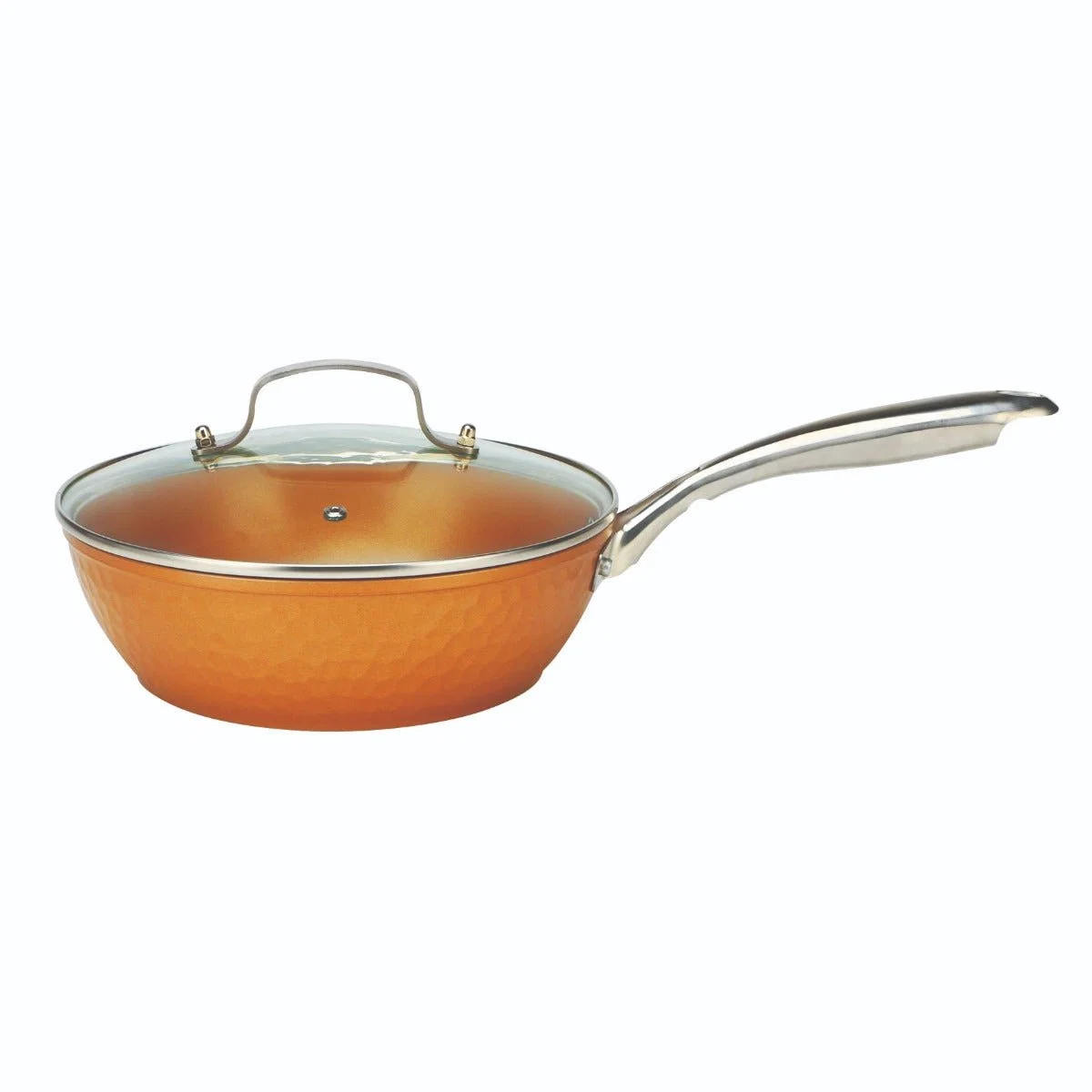 Detailed MASSIMO – Copper deep frying pan with lid Premium