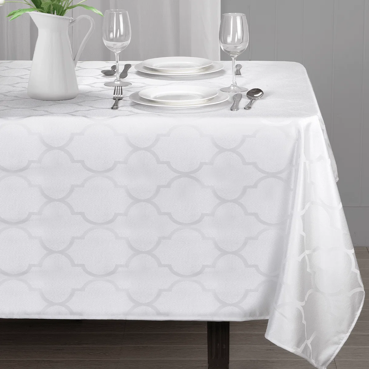 Fine Jacquard-Tablecloth Oval World-Class