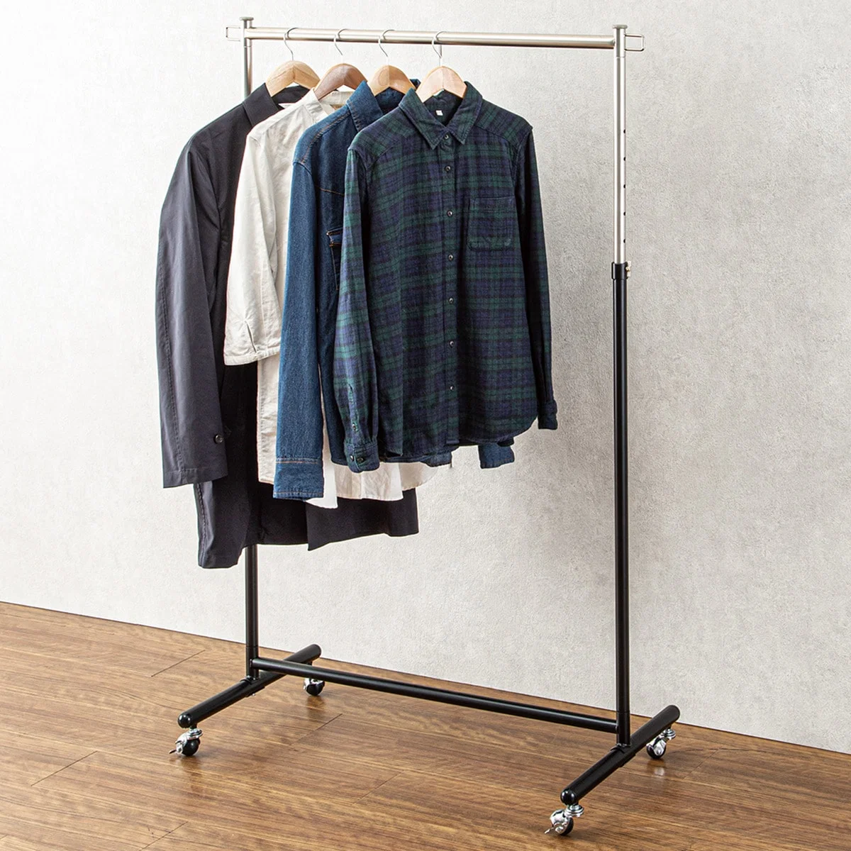 Advanced GARMENT HANGER RACK MEEK-BK S Effective