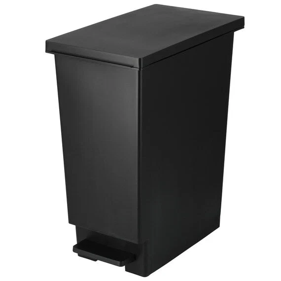Smooth DEODORIZATION SLIM PEDAL PAIL 45L BK High-Performance