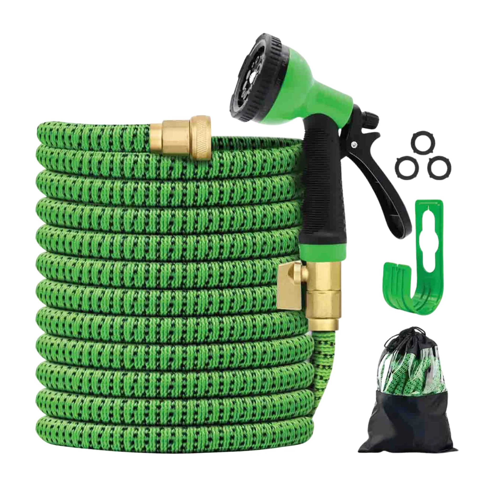 Expertly Made Expandable garden hose with 10 function Spray Gun Contemporary