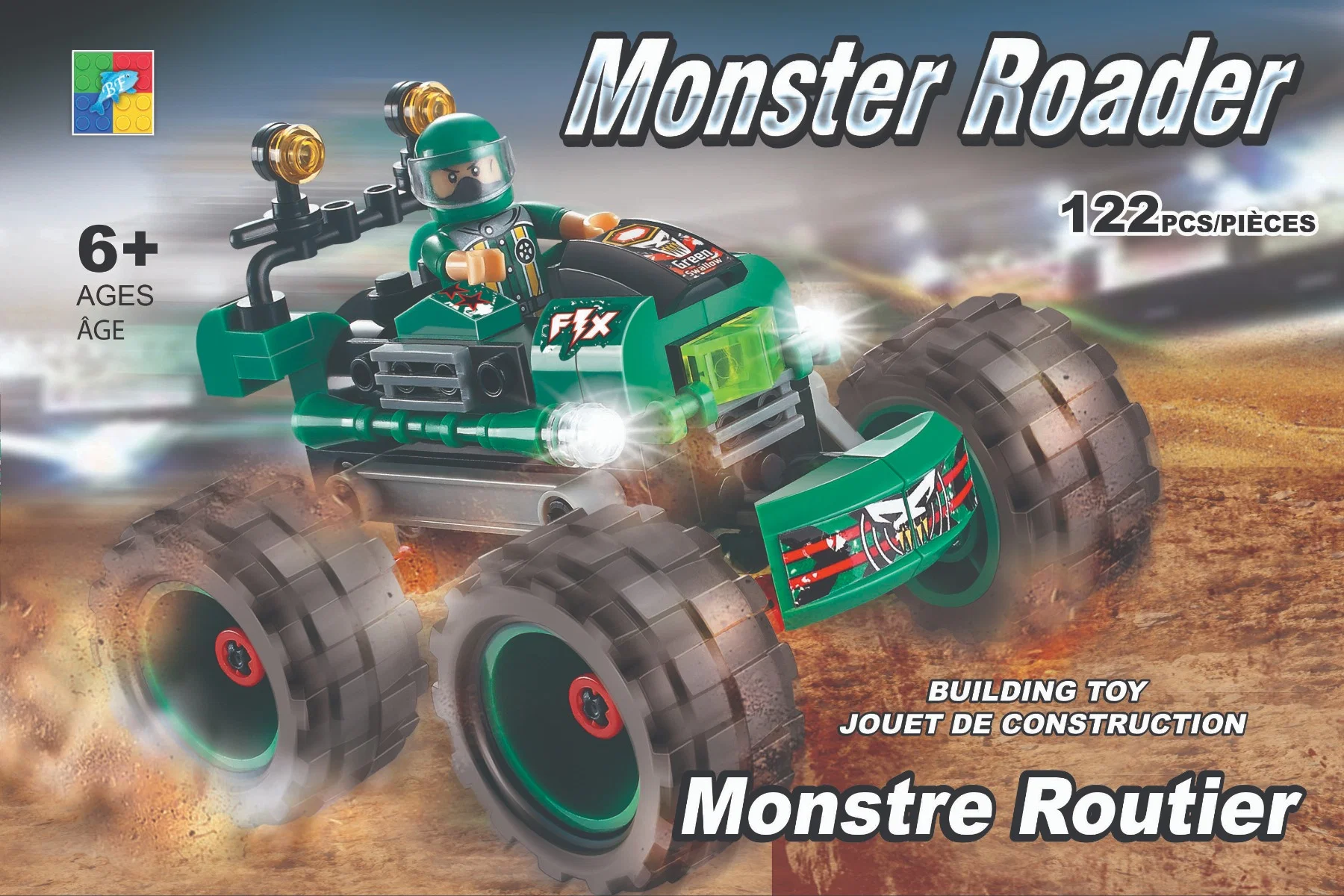 Practical Monster Cars Building Toy Assorted Trendy