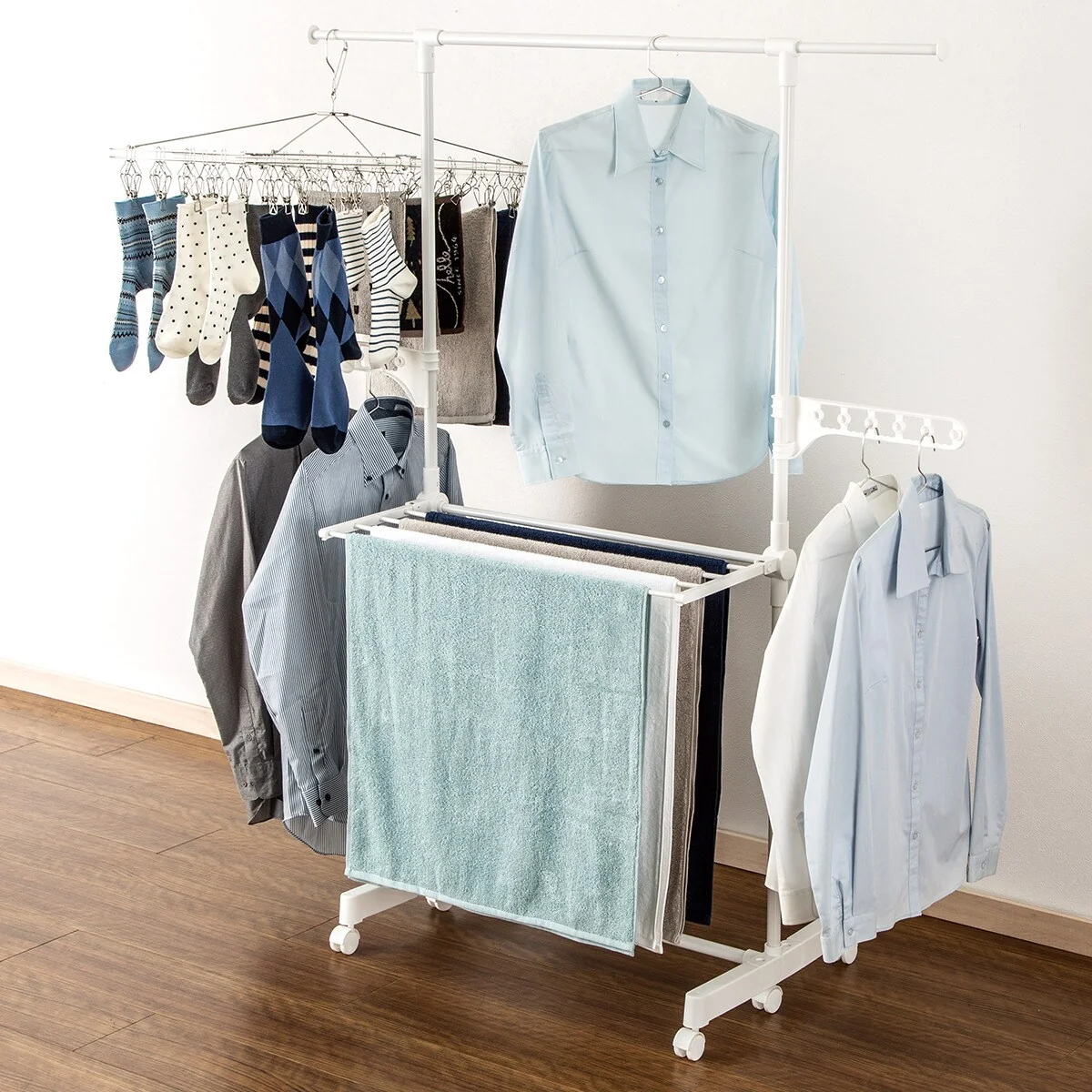 Minimalist DRYING CLOTHES RACK HW01I WH 2 High-End