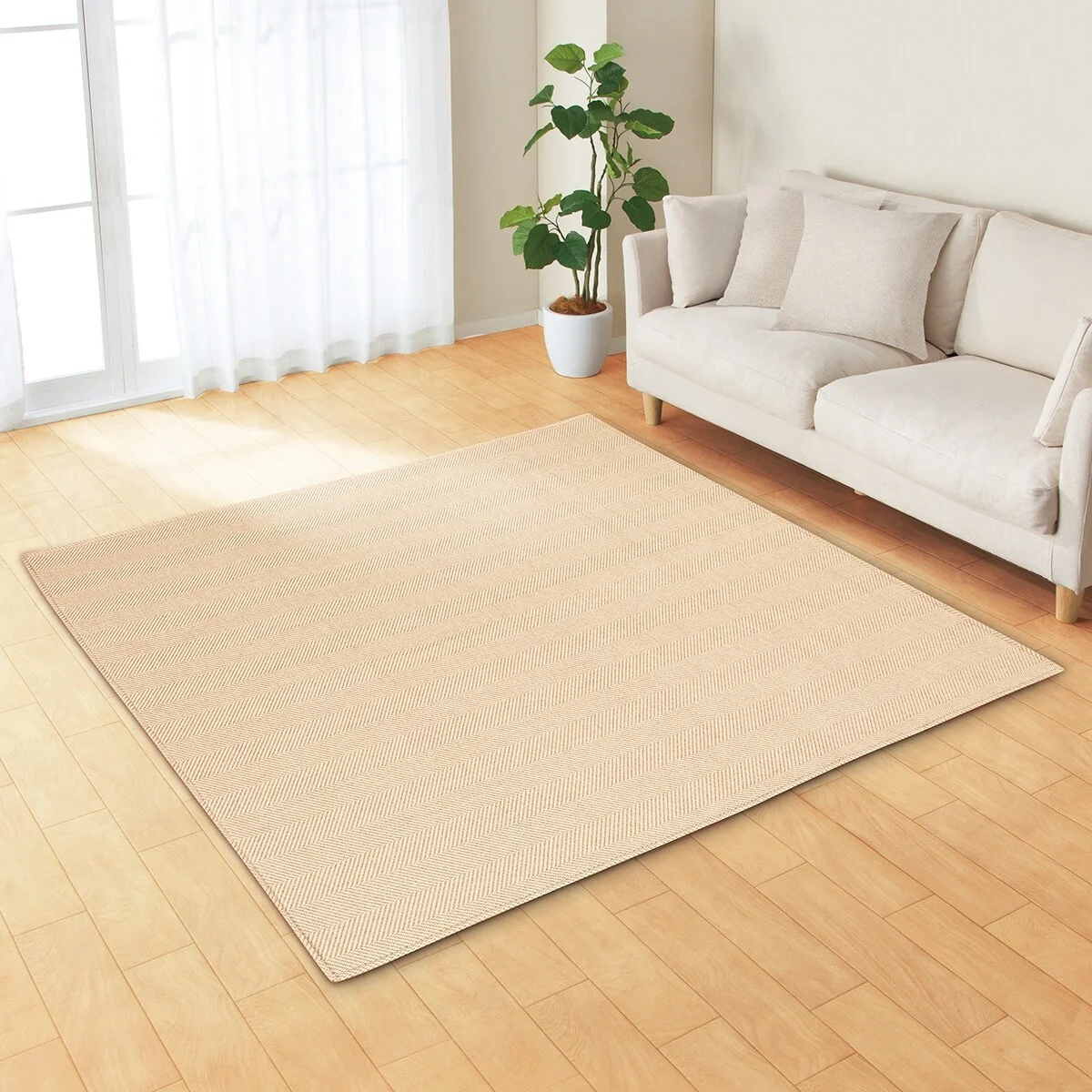 Solid RUG HERRINGBON MIX BE 185X185 Optimized