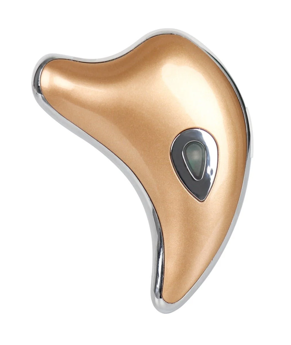 Practical Heating Beauty Face Massager Gold silver Exclusive