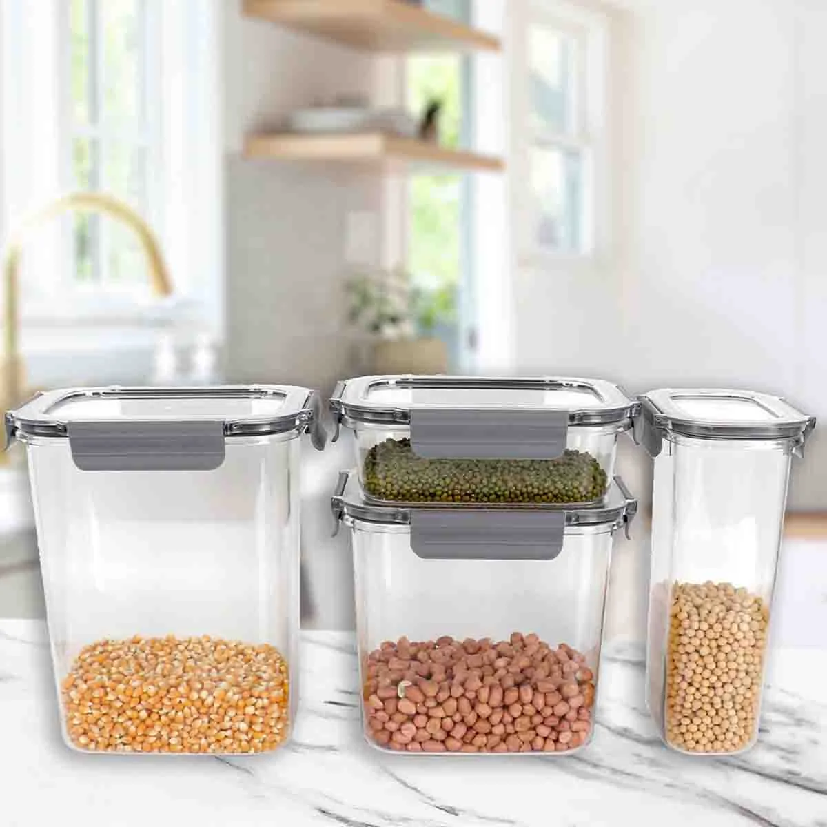 Reliable A La Cuisine – 4pcs Airtight Plastic Container Set With Lid Quality