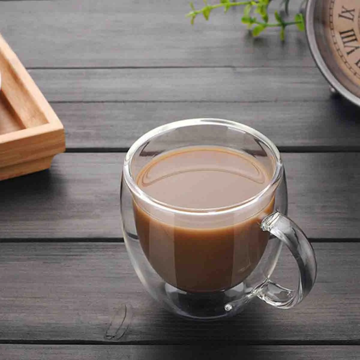 High-Grade A La Cuisine – 2pcs Double Walled Glass Cup With Handle Trusted