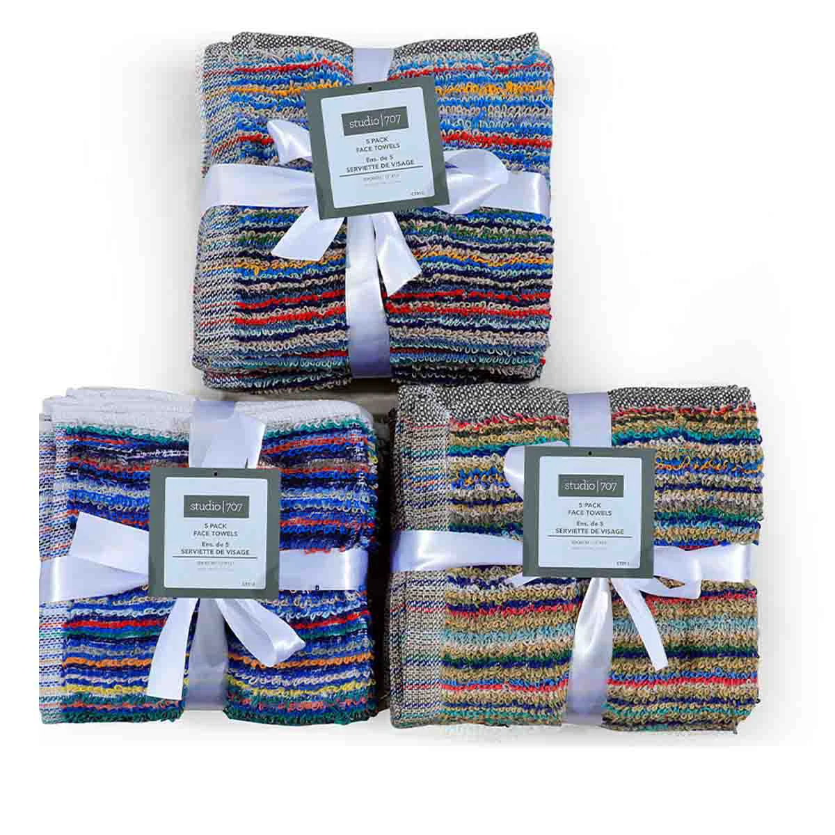 Luxury STUDIO 707 – 38Gsm 5 Pack Face Towels Outstanding