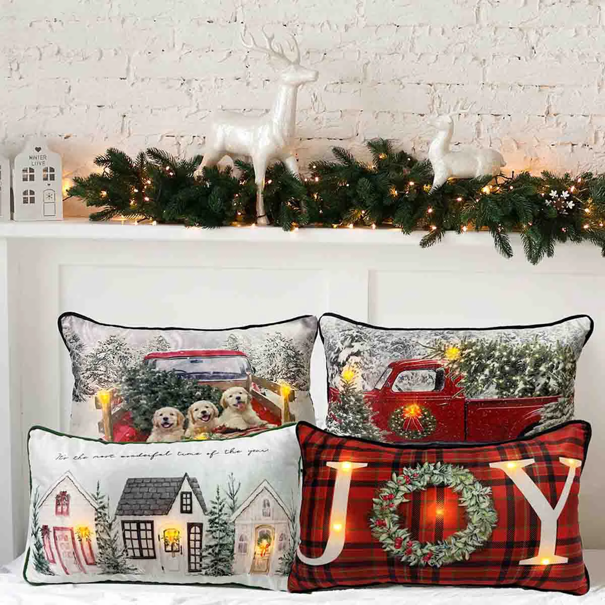 Selected LAURENT TAYLOR – LED Christmas Cushions Lumbar Clean