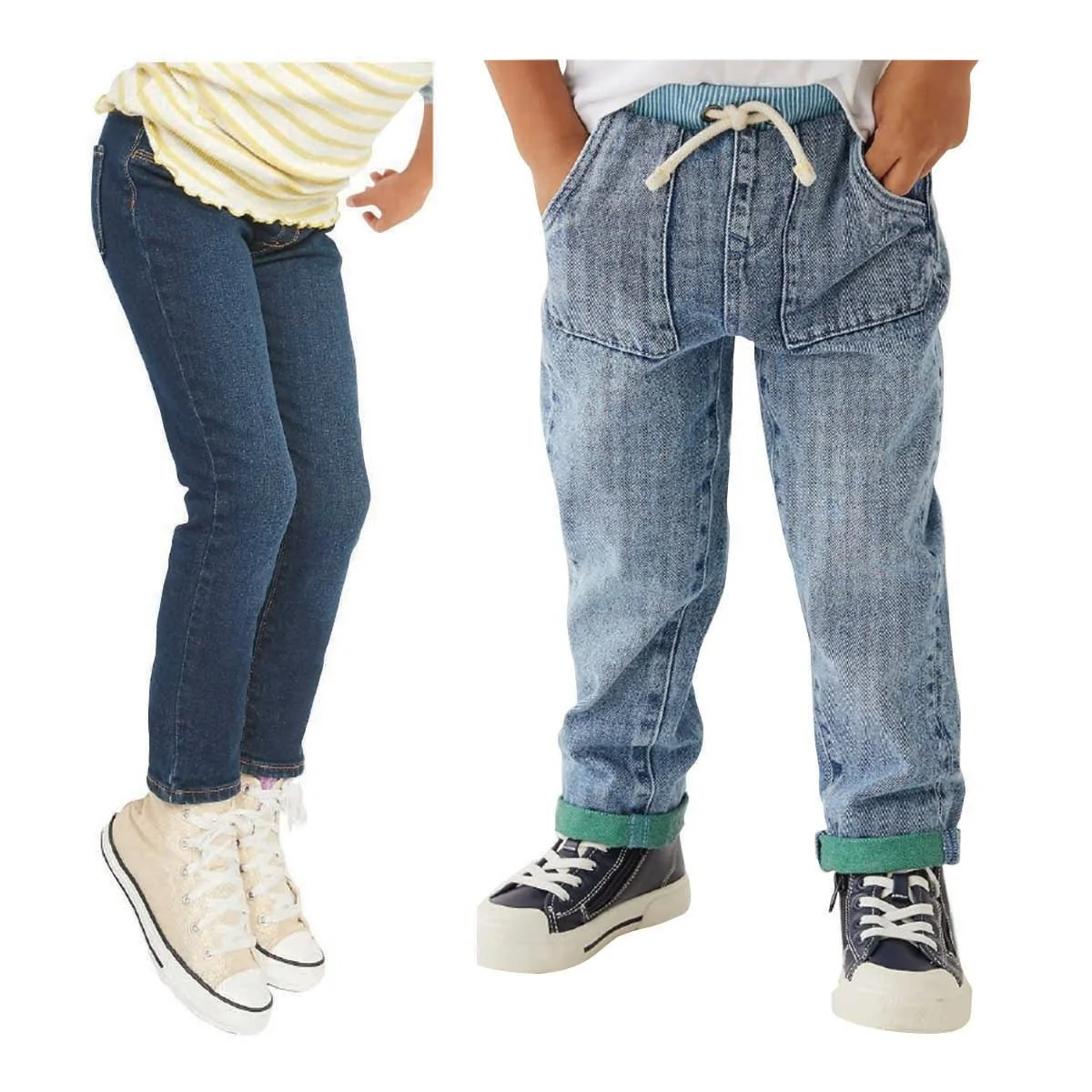 Sustainable Little Boy Jean Elastic Waist cuff 2-6 Innovative