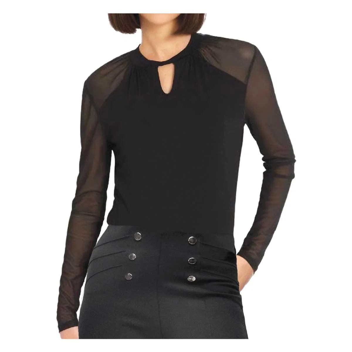 Long-Lasting L s Lace Fooler Knit Top Authentic