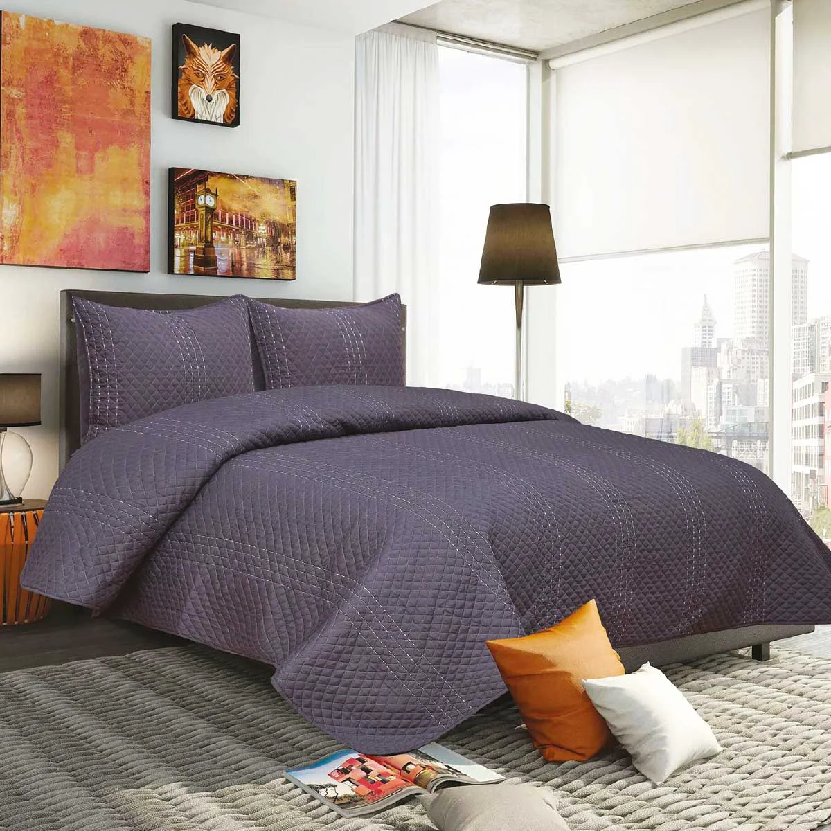 Sophisticated LAUREN TAYLOR – ARABELLA Quilt Set High-Performance