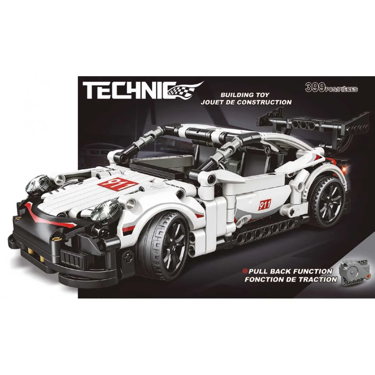 Top-Quality Technic Racing Car Fine Crafted