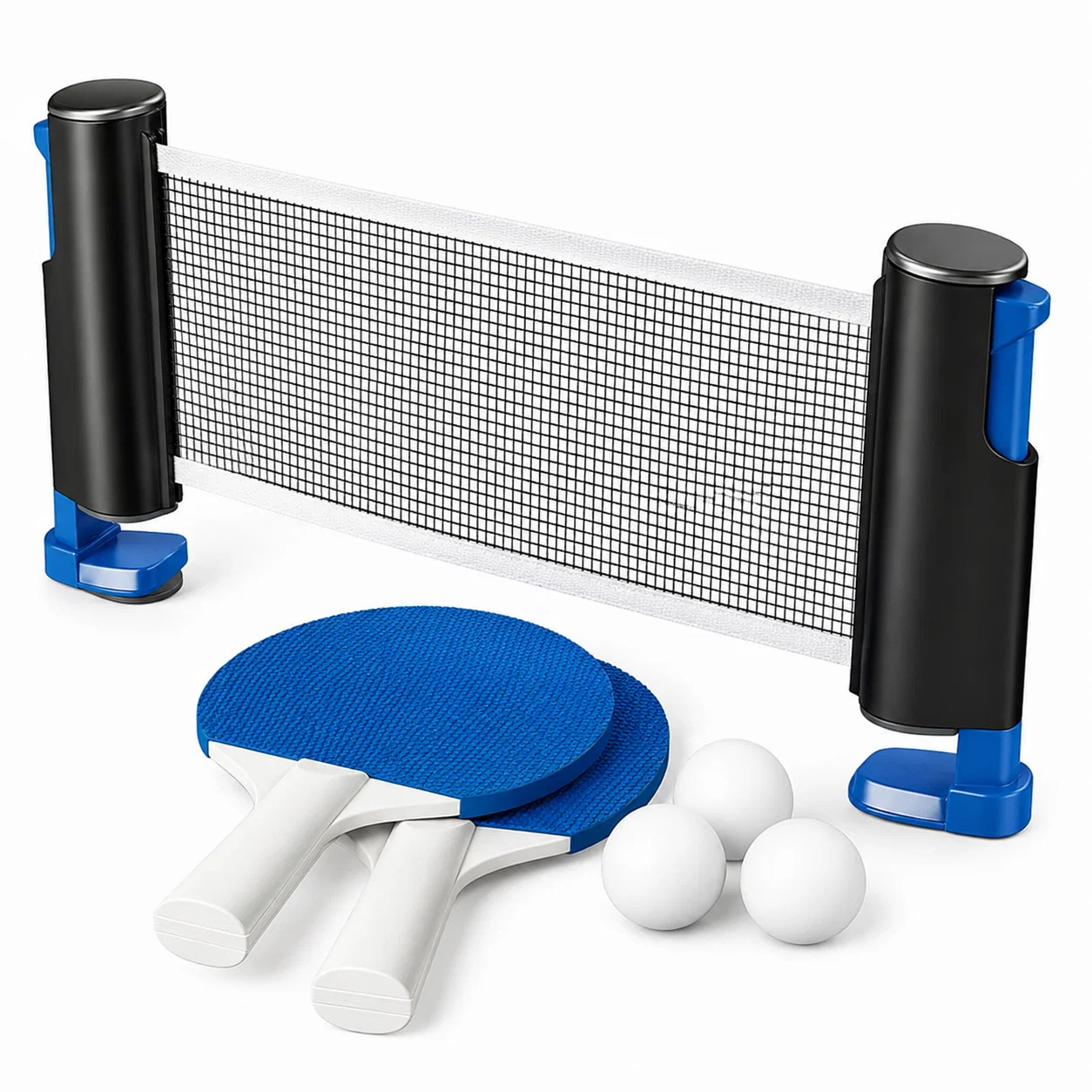 Durable Table Tennis Set with Expandable Net Responsible