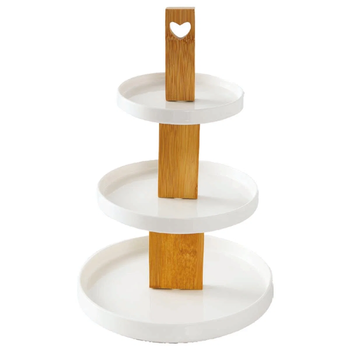 Dependable A La Cuisine – 3 Layer Plate With Wood Stand Crafted