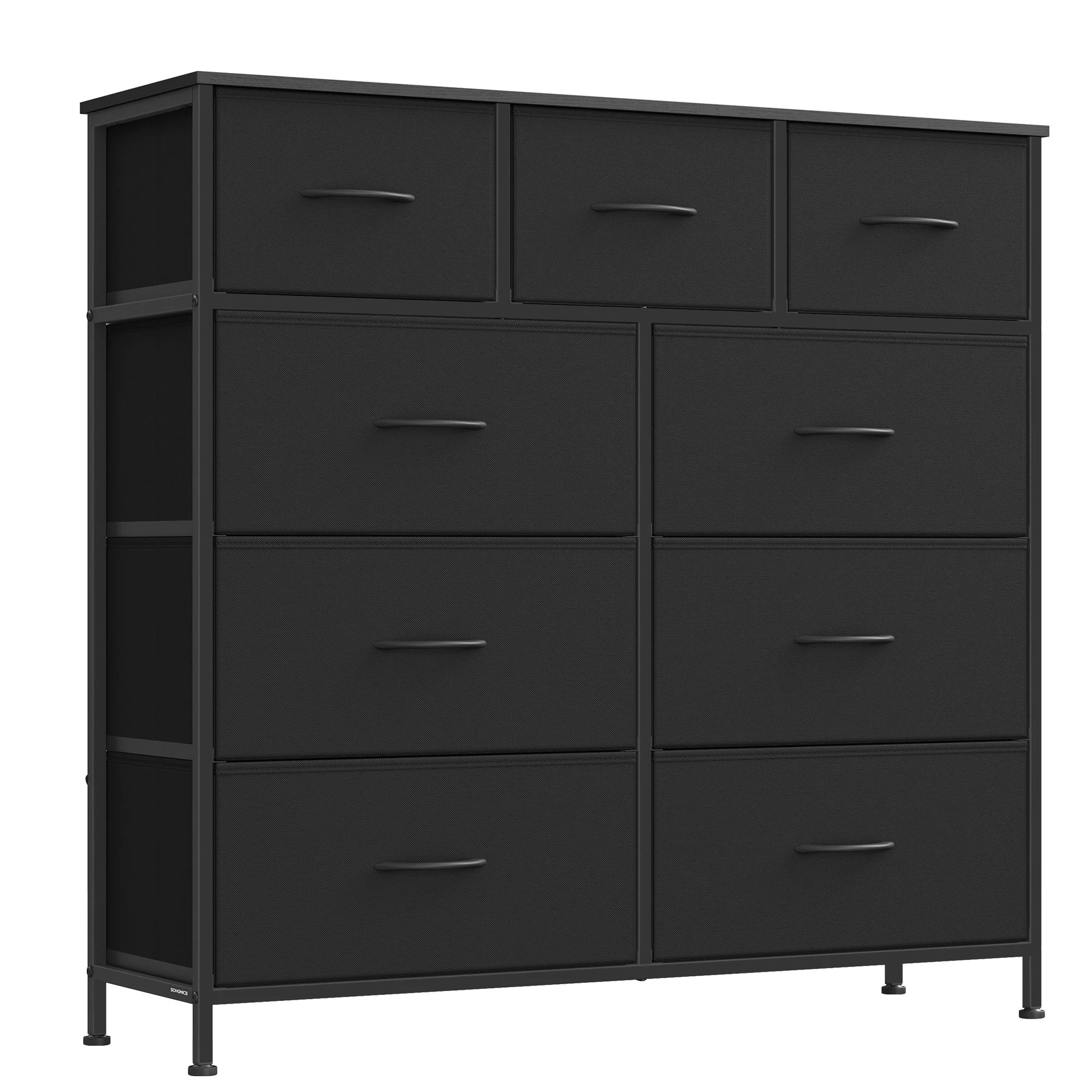 Traditional SONGMICS Wide Fabric Bedroom Storage Organizer with 9 Drawers Elite