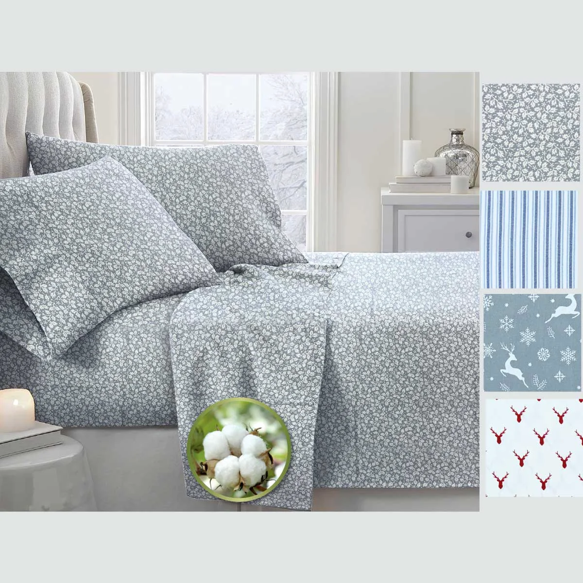 Responsible Dundas Flannel sheet Sets Minimalist