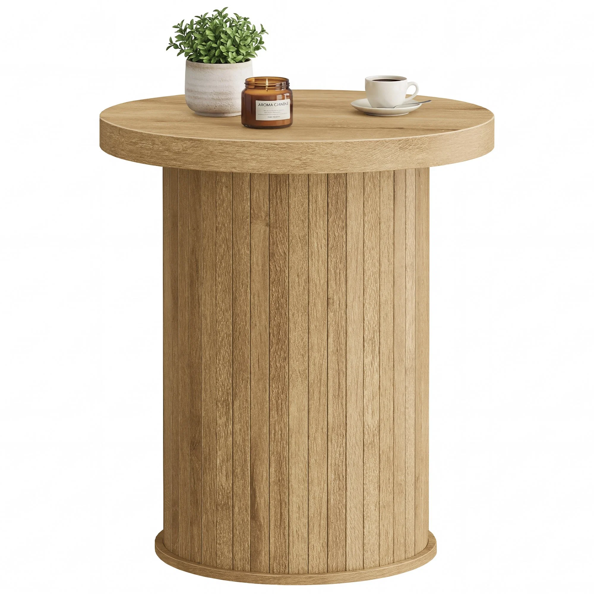 Quality VASAGLE Round Side Table Mid Century Modern Nightstand for Small Spaces Living Room Bedroom Home Office High-Quality