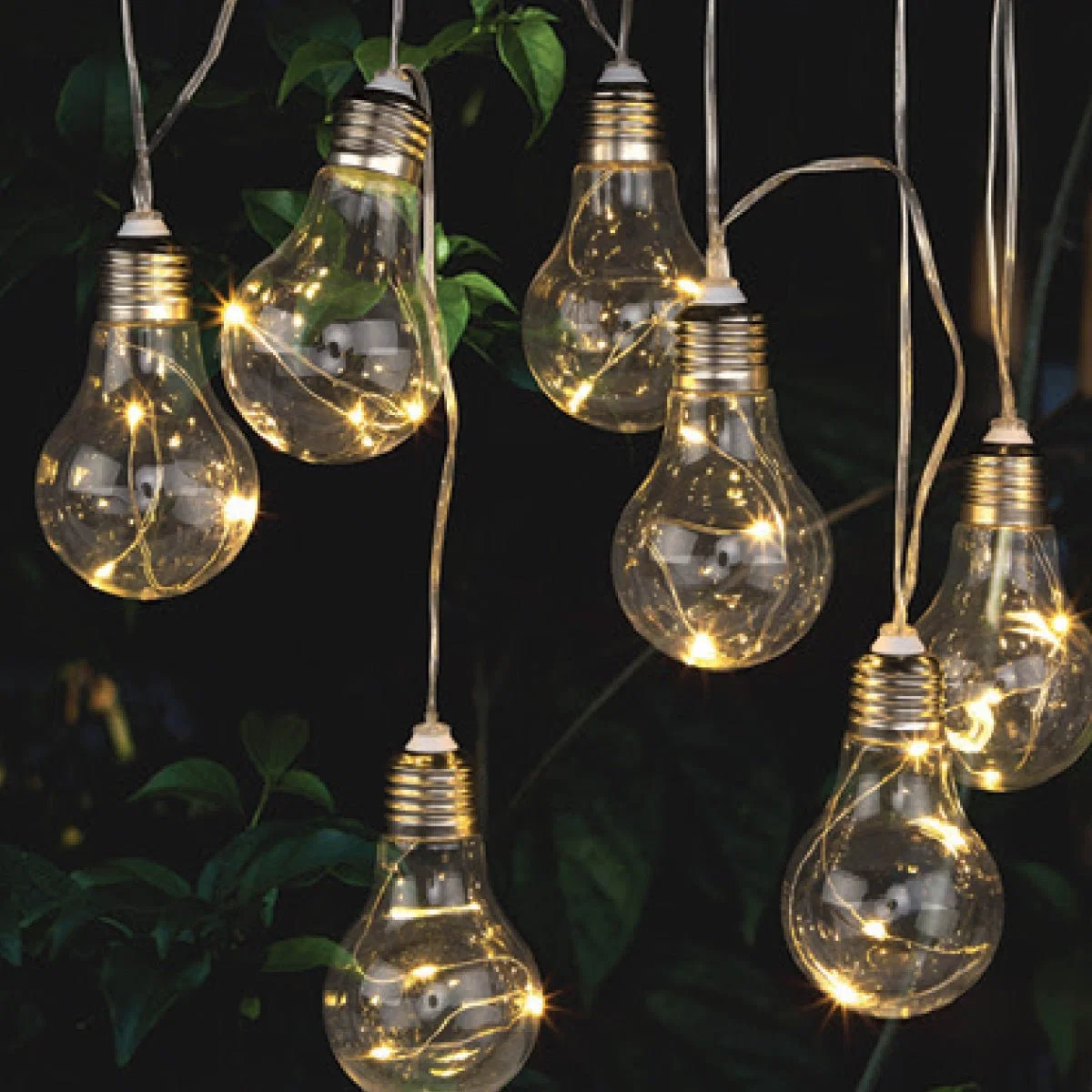 High-Performance Solar Hanging Bulb String Lights 2m Detailed