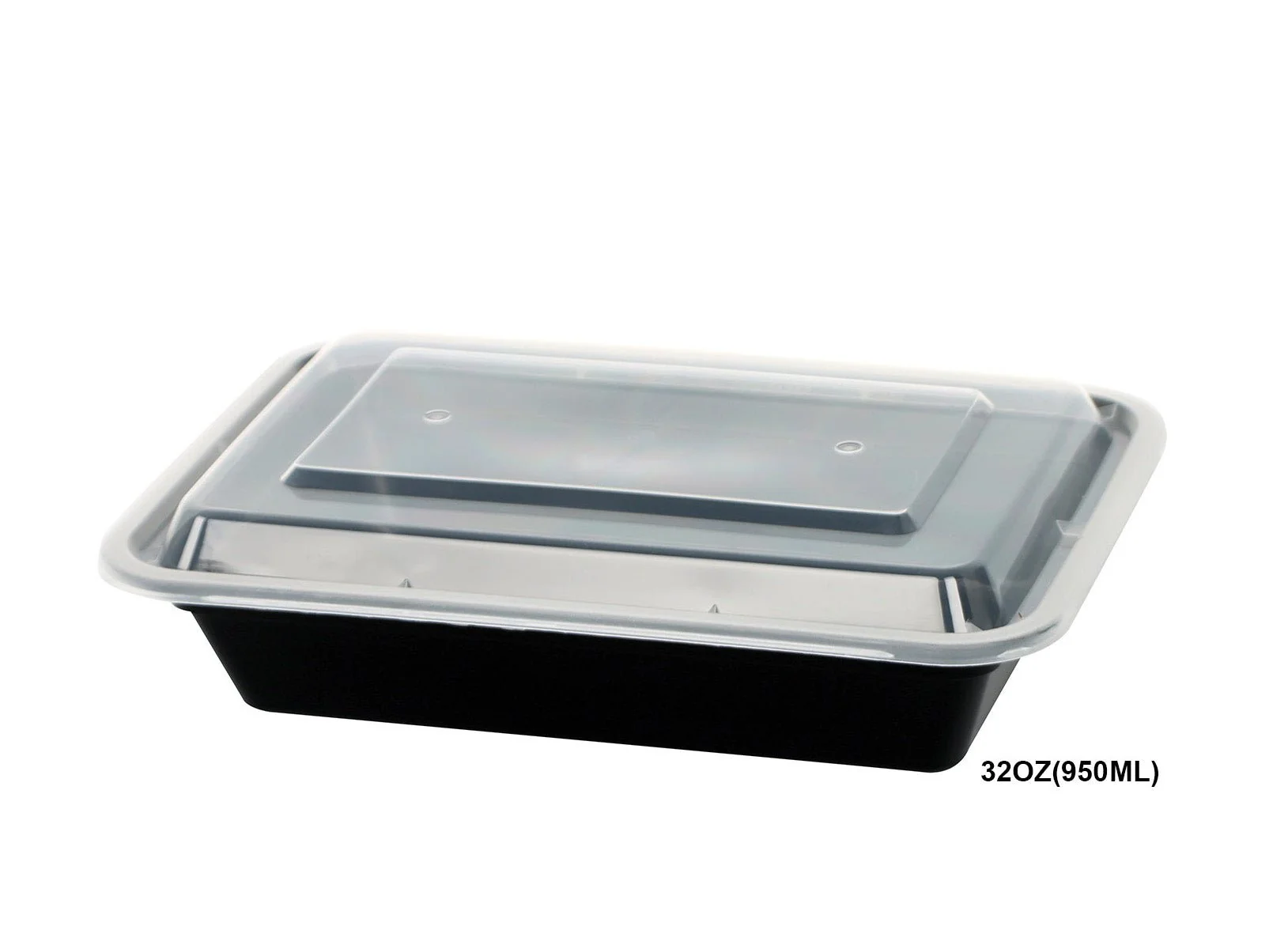 Fast A LA CUISINE – Pack of 10 Rectangular Food Storage Tins with Lids 950ML Smooth
