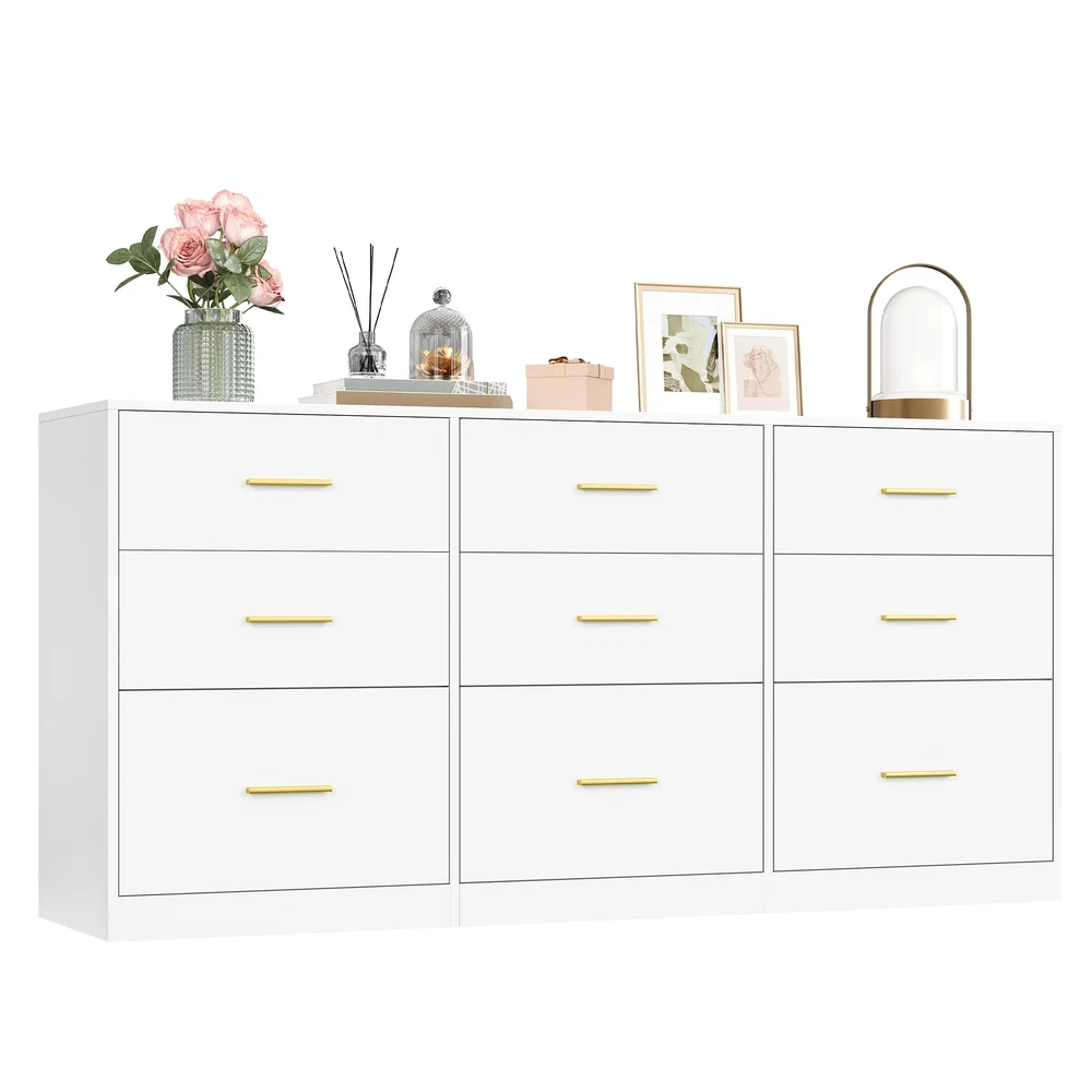 Contemporary VASAGLE CUSTOS Collection – Drawer Dresser for Bedroom Modern