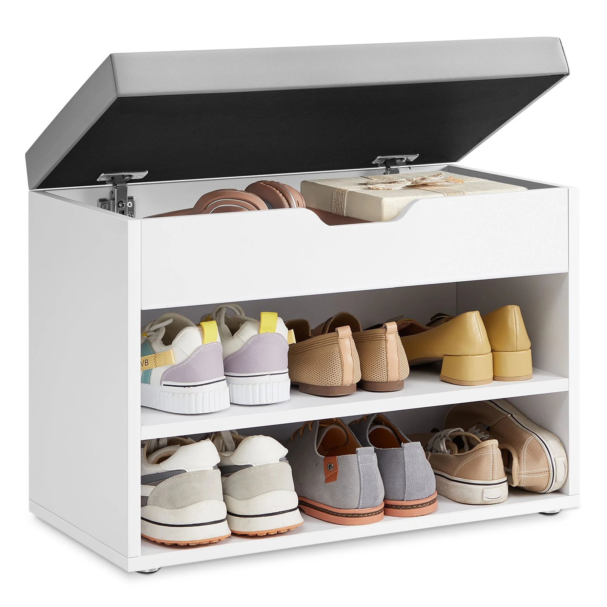 Casual VASAGLE VASAGLE Shoe Bench with Cushion Versatile