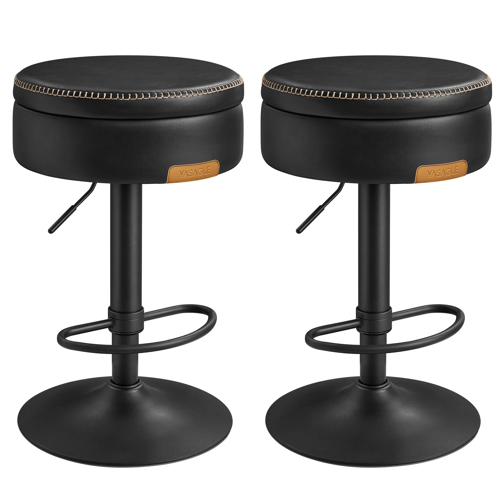 Premium VASAGLE VASAGLE EKHO Collection – 360° Swivel Bar Stools Set of 2 Dependable