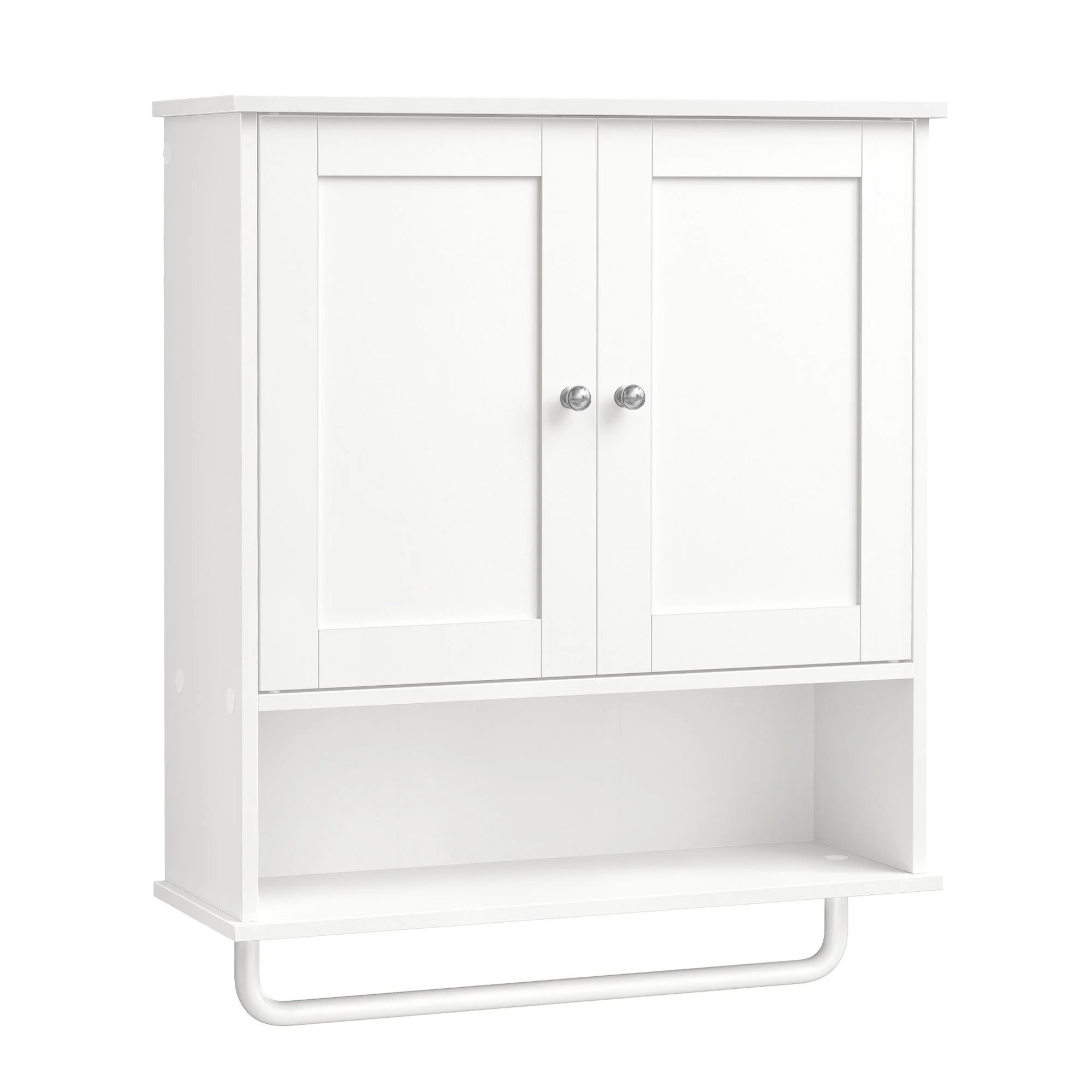 Certified VASAGLE VASAGLE Siren Collection – Hanging Bathroom Cabinet with Towel Rod Smart