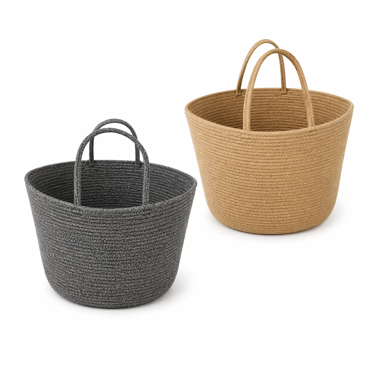 Consistent Lauren Taylor-Round Rope Basket Refined
