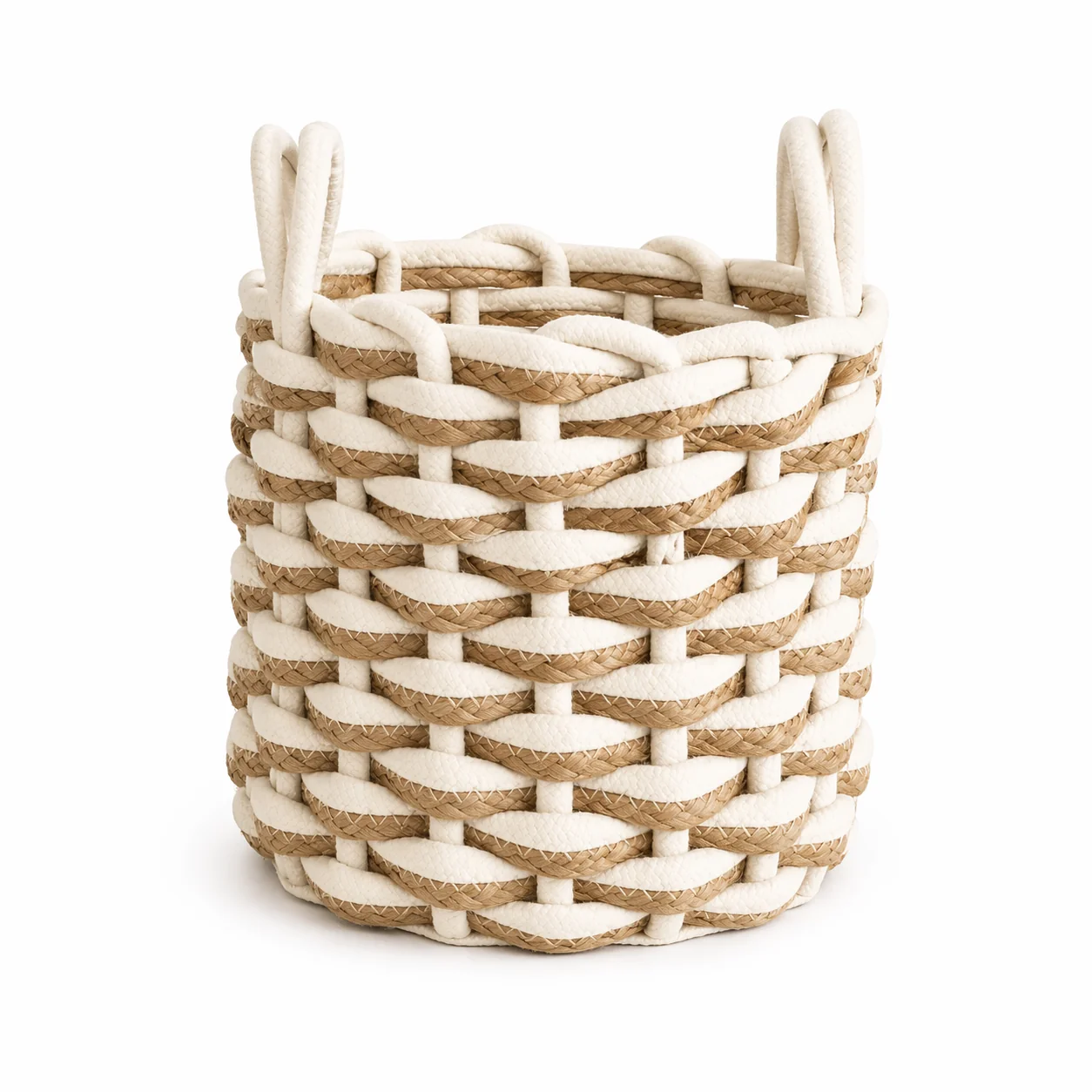 Healthy Lauren Taylor- Rond Chunky Woven Rope Basket Verified