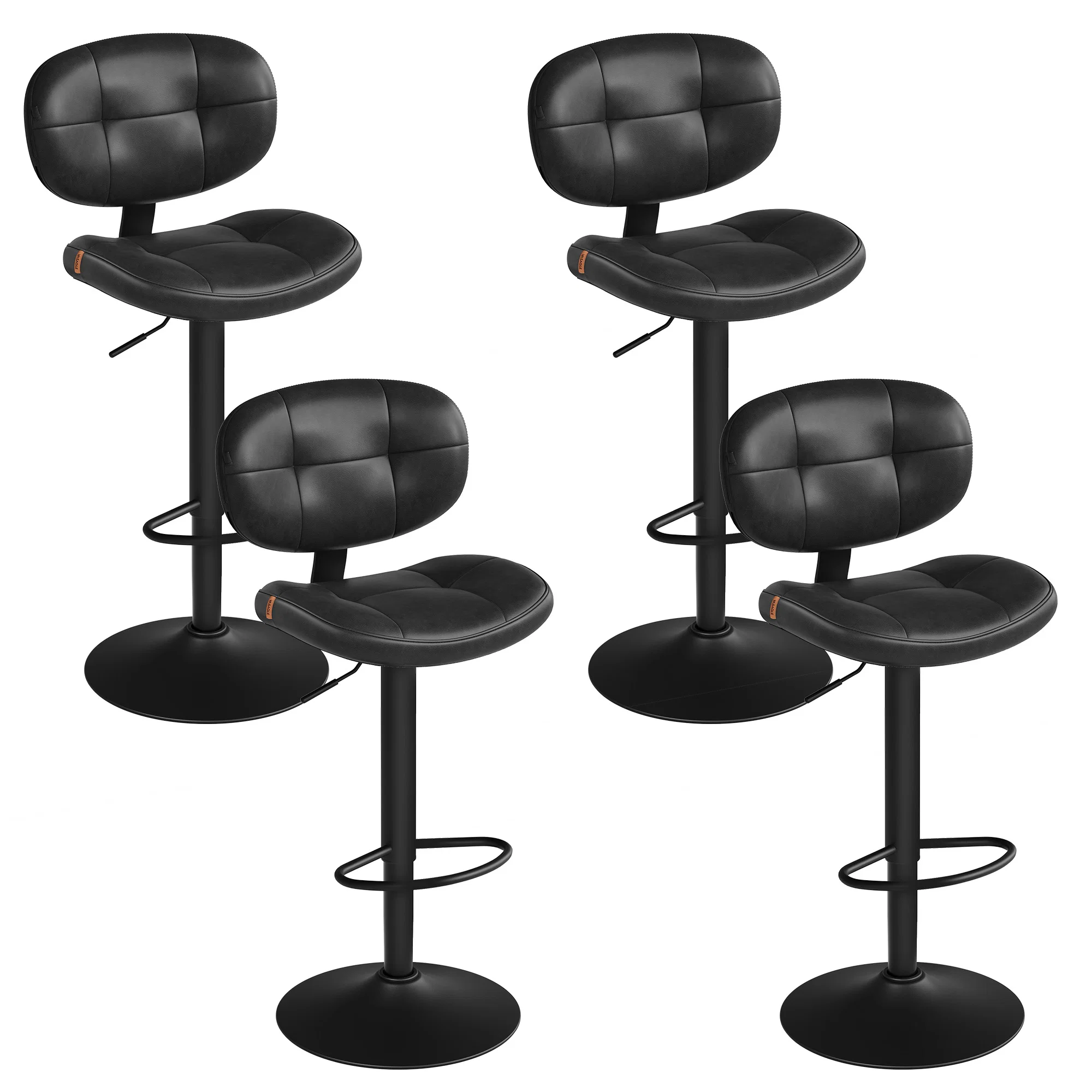 Verified VASAGLE Bar Stools Height Adjustable Kitchen Barstools Artisan