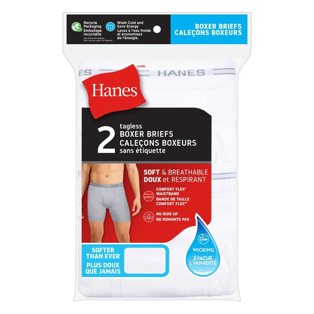Fast Hanes boxers briefs 2 PACK Original