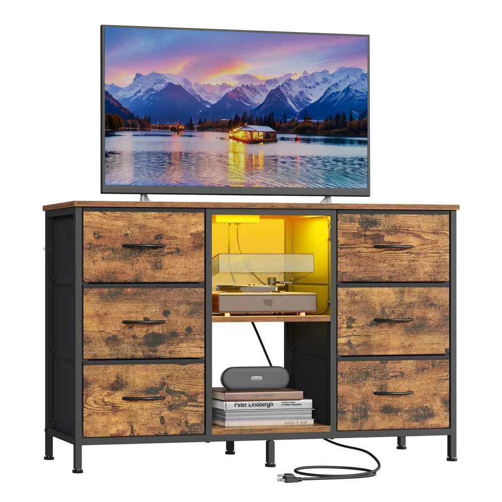 Selected SONGMICS BELLAH Collection – TV Stand with drawers and shelves for bedroom or lounge Versatile