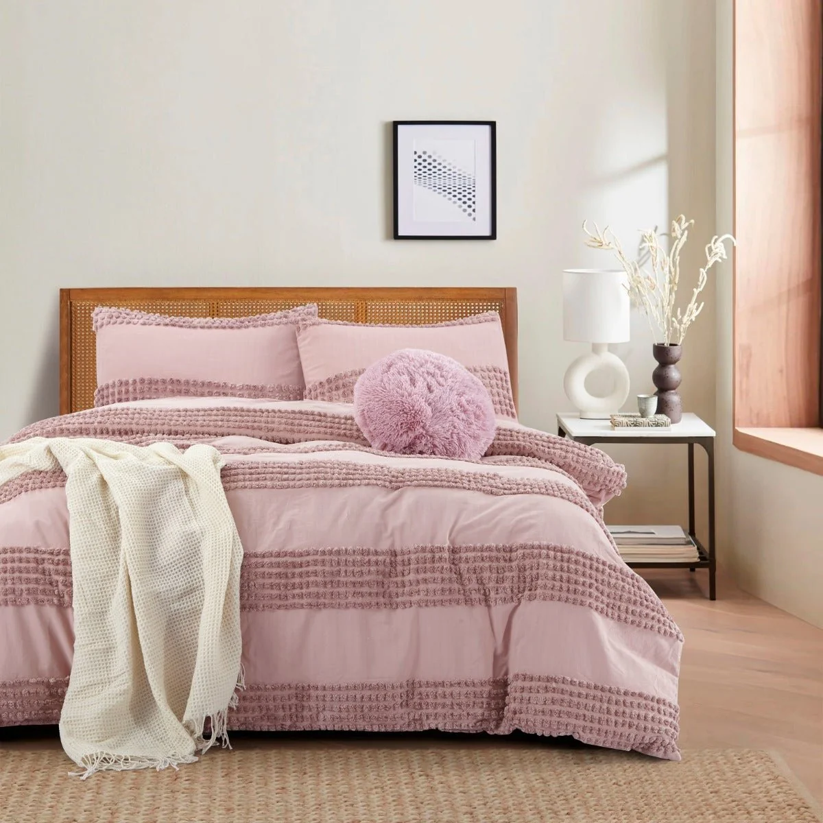 High-Performance Lauren Taylor -Amara 4pcs Jacquard Duvet Cover Set Clean